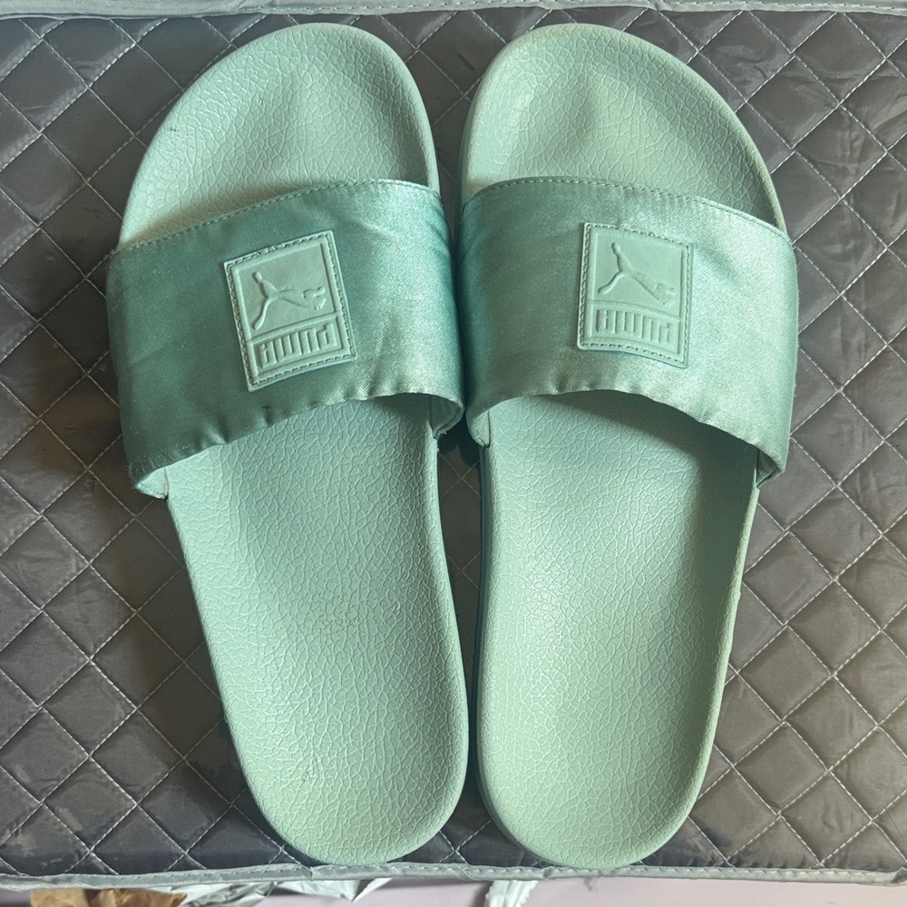 Puma Light Blue / Seafoam Slide Sandals